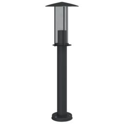 Berkfield Home Outdoor Floor Lamp Black 60 cm Stainless Steel - thumbnail 5
