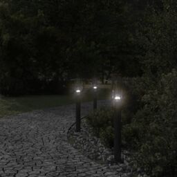 Berkfield Home Outdoor Floor Lamp Black 60 cm Stainless Steel - thumbnail 3