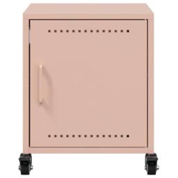 Berkfield Home Stylish Bedside Cabinet Pink 36x38.5x43.5 cm Steel - thumbnail 6