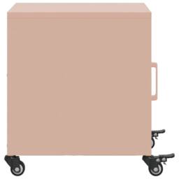 Berkfield Home Stylish Bedside Cabinet Pink 36x38.5x43.5 cm Steel - thumbnail 7