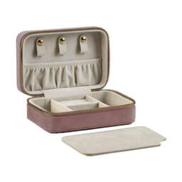 Bagbase Women's Travel Velvet Jewellery Box in Rose - thumbnail 1