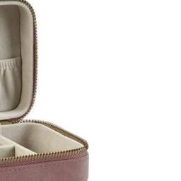 Bagbase Women's Travel Velvet Jewellery Box in Rose - thumbnail 2