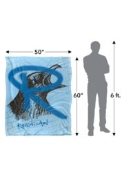 Warner Brothers Harry Potter Ravenclaw Graffiti Blanket 152 x 127 cm in White - thumbnail 5