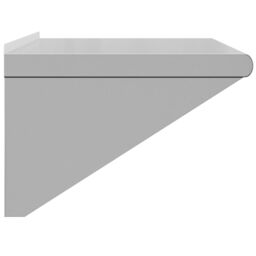 Berkfield Home Wall Shelf 75x45x31 cm Silver Stainless Steel - Size: 75 x 45 x 31 cm - thumbnail 6