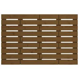Berkfield Home Wall Headboard Honey Brown 106x3x63 cm Solid Wood Pine - Size: 106 x 3 x 63 cm - thumbnail 4