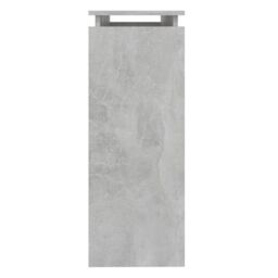 Berkfield Home Console Table Concrete Grey 102x30x80 cm Engineered Wood - Size: 102 x 30 x 80 cm - thumbnail 5