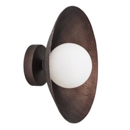Industville Flume Diffuser Wall Light - 12 Inch in Bronze - Size: 12 inches - thumbnail 4