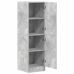 Berkfield Home Kitchen Cabinet Concrete Grey 38x41.5x131.5 cm Engineered Wood - thumbnail 5