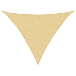 Berkfield Home Sun Shade Sail Sand 3x3x4.24 m 100% Polyester Oxford in Yellow - thumbnail 2
