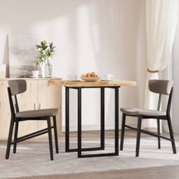 Berkfield Home Table Top Square 70x70x4 cm Solid Wood Acacia in Brown - Size: 70 x 70 x 4 cm - thumbnail 3