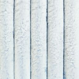 OHS Two Tone Faux Fur Ribbed Fleece Throw Thick Fluffy Blanket in Baby Blue - Size: 125 cm x 150 cm - thumbnail 6