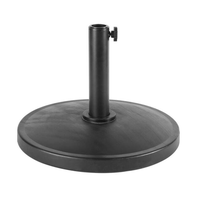Harbour Housewares Concrete Garden Parasol Base - 12kg - Black - image 1