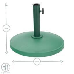 Harbour Housewares Concrete Garden Parasol Base - 12kg - Black - thumbnail 3