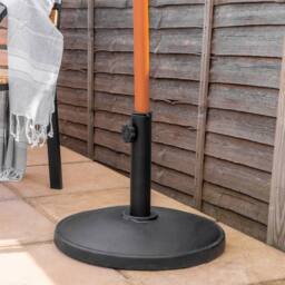 Harbour Housewares Concrete Garden Parasol Base - 12kg - Black - thumbnail 6