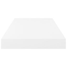 Berkfield Home Floating Wall Shelf High Gloss White 50x23x3.8 cm MDF - thumbnail 5