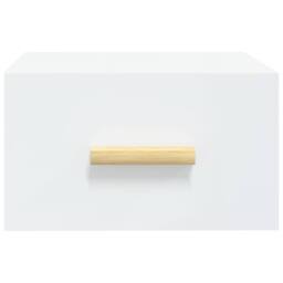 Berkfield Home Stunning Wall-mounted Bedside Cabinets 2 pcs White 35x35x20 cm - Size: 35 x 35 x 20 cm - thumbnail 5