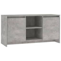 Berkfield Home TV Cabinet Concrete Grey 102x37.5x52.5 cm Engineered Wood - thumbnail 3