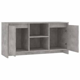 Berkfield Home TV Cabinet Concrete Grey 102x37.5x52.5 cm Engineered Wood - thumbnail 5