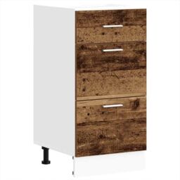 Berkfield Home Bottom Cabinet Old Wood 40x46x81.5 cm Engineered Wood in Brown - thumbnail 2