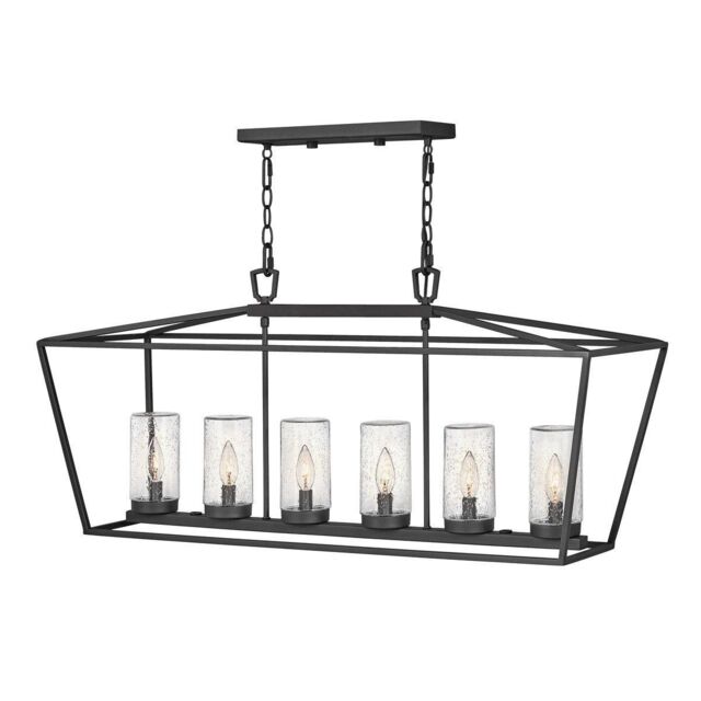 Netlighting Hinkley Alford Place Outdoor Pendant Ceiling Light Museum Black IP44 - image 1