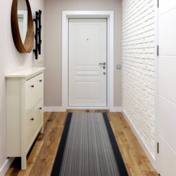 RugsX Anti-Slip Carnaby Runner in Grey - Size: 67 cm x 470 cm - thumbnail 4