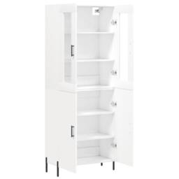 Berkfield Home Highboard White 69.5x34x180 cm Engineered Wood - thumbnail 4