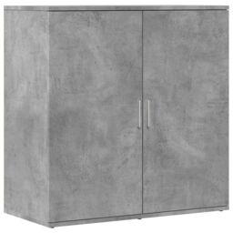 Berkfield Home Sideboard Concrete Grey 79x38x80 cm Engineered Wood - Size: 79 x 38 x 80 cm - thumbnail 2
