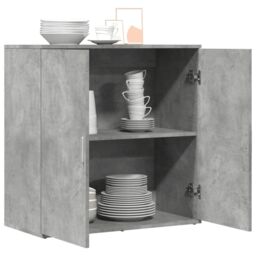 Berkfield Home Sideboard Concrete Grey 79x38x80 cm Engineered Wood - Size: 79 x 38 x 80 cm - thumbnail 4