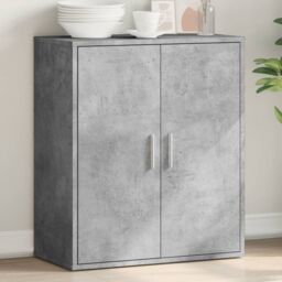 Berkfield Home Sideboard Concrete Grey 79x38x80 cm Engineered Wood - Size: 79 x 38 x 80 cm - thumbnail 1