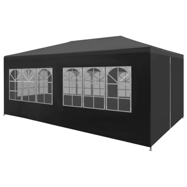 Berkfield Home Party Tent 3x6 m Anthracite in Black - image 1