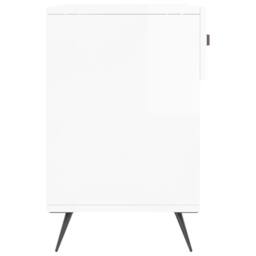 Berkfield Home Shoe Bench High Gloss White 102x35x55 cm Engineered Wood - Size: 102 x 35 x 55 cm - thumbnail 7