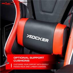 X Rocker Agility eSport Ergonomic Gaming Chair, Reclining, Adjustable in Red - thumbnail 3