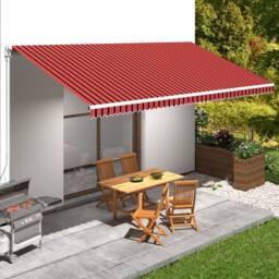 Berkfield Home Durable Awning Top Sunshade Canvas Orange & Brown 600x300 cm - thumbnail 2
