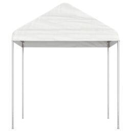Berkfield Home Gazebo with Roof White 6.69x2.28x2.69 m Polyethylene - thumbnail 3