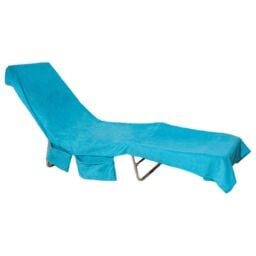 OHS Beach Towel Bag Microfibre Quick Dry Absorbent Bath Large Travel Spa in Bright Blue