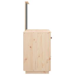 Berkfield Home Cosmetic Desk 95x50x134 cm Solid Wood Pine in Brown - Size: 95 x 50 x 134 cm - thumbnail 7