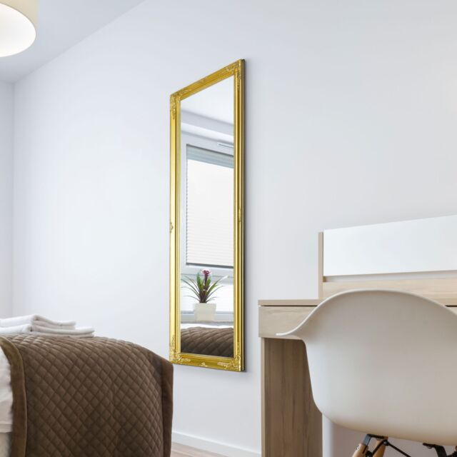 MirrorOutlet Fraser Gold Beaded Dress Mirror 122cm x 41cm - Size: 1 Pack - image 1