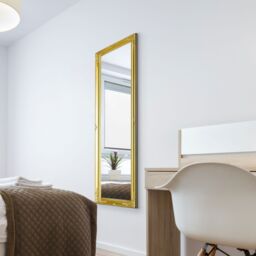 MirrorOutlet Fraser Gold Beaded Dress Mirror 122cm x 41cm - Size: 1 Pack - thumbnail 1