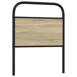 Berkfield Home Headboard Sonoma Oak 80 cm Steel & Engineered Wood in Brown - thumbnail 5