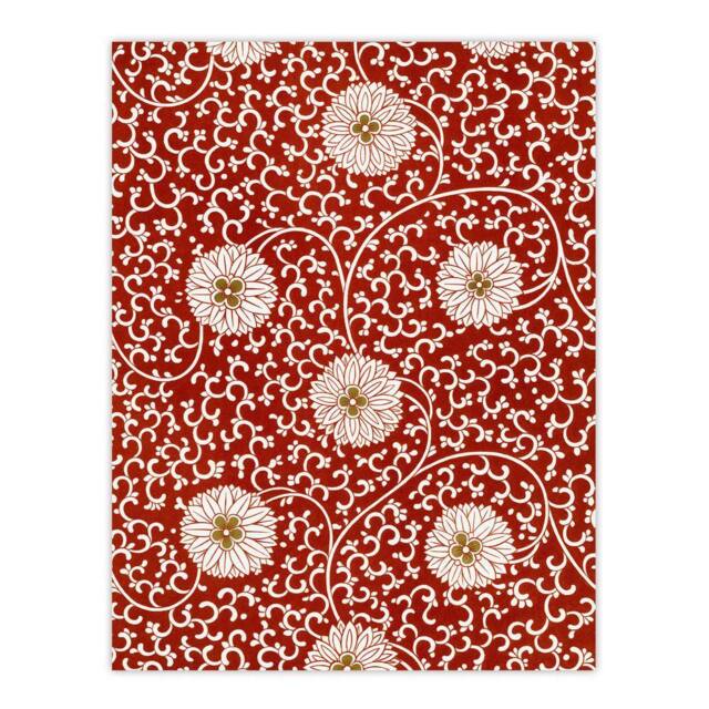"Artery8 Owen Jones Floral Filigree Pattern in Red Wall Art Print - Size: W12"" x H16""" - image 1