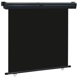 Berkfield Home Balcony Side Awning 160x250 cm Black