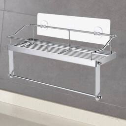 Kelvenix Adhesive Paper Towel Holder Shelf Stainless Steel in Silver - thumbnail 5
