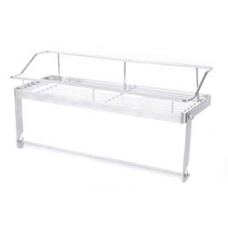 Kelvenix Adhesive Paper Towel Holder Shelf Stainless Steel in Silver - thumbnail 1