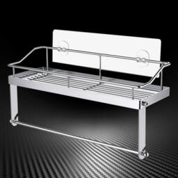 Kelvenix Adhesive Paper Towel Holder Shelf Stainless Steel in Silver - thumbnail 4