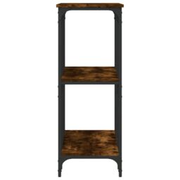 Berkfield Home Console Table Smoked Oak 102x35x90 cm Engineered Wood in Brown - Size: 102 x 35 x 90 cm - thumbnail 5