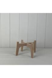 KDMD Medium Natural Slot-together (Flat Pack) Plant Stand for 14cm Pot - thumbnail 2