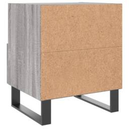 Berkfield Home Modern Bedside Cabinet Grey Sonoma 40x35x47.5 cm Engineered Wood - thumbnail 6