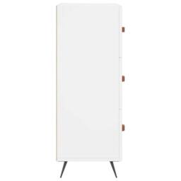 Berkfield Home Classic Chest of Drawers White 69.5x34x90 cm Engineered Wood - thumbnail 7