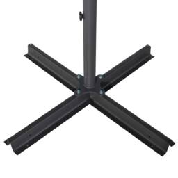 Berkfield Home Outdoor Parasol with Aluminium Pole 500 cm Black - thumbnail 4