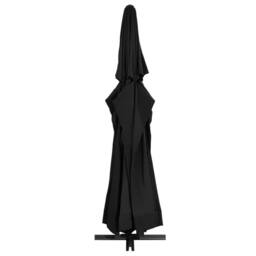 Berkfield Home Outdoor Parasol with Aluminium Pole 500 cm Black - thumbnail 3